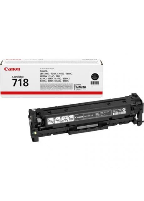 Canon 718BK Black Toner Cartridge